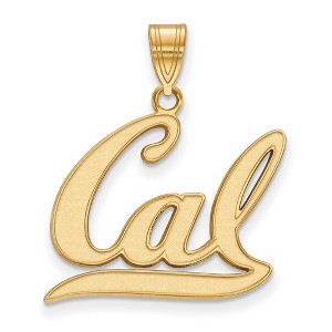 Black Bow Jewelry 10k Yellow Gold California Berkeley Golden Bears NCAA Large Pendant - 1 of 3