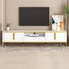 XIYUYEU TV Stand for 85 Inch TV with 2 Cabinets and Drawer,TV Entertainment Center with Open Storage Shelf for Living Room - 2 of 4