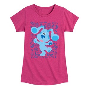 Girls' - Blue's Clues & You! - Blue Waves Hello Fitted Short Sleeve Graphic T-Shirt - 1 of 3