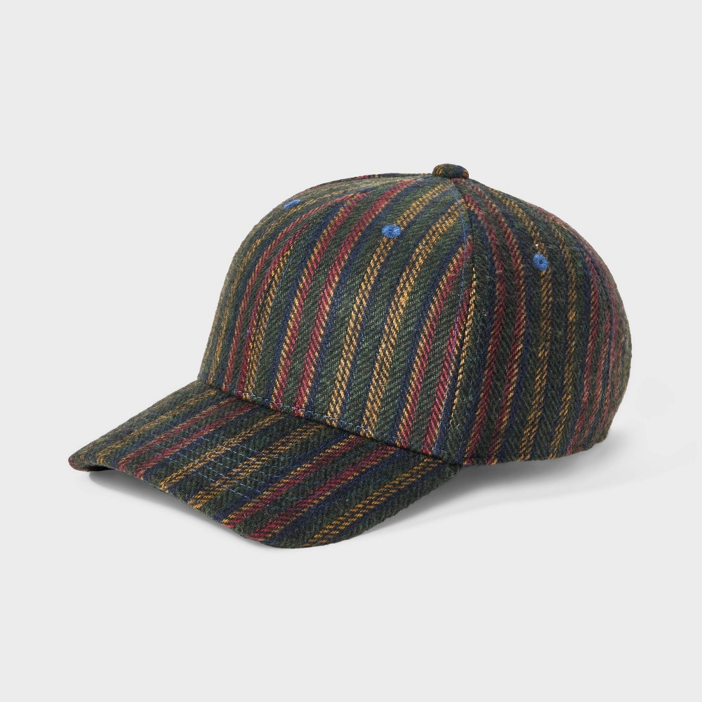 Men's Recycled Polyester Striped 6 Panel Baseball Hat - Goodfellow & Co™