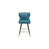 Meridian Furniture,Hendrix Blue Vegan Leather Counter/Bar Stool, Set of 2 - 2 of 4