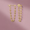 RS Pure by Ross-Simons 18kt Gold Vermeil Bead-Chain Drop Earrings - 3 of 4