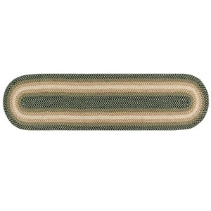 Better Trends Woodbridge Collection 100% Wool Braided Rug, Pattern Stripes Weave Flat Braided, Durable, Reversible, Indoor Utility Area Rug - 1 of 3