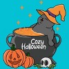 Girl's Design By Humans Cozy Halloween By kimprut T-Shirt - 2 of 3