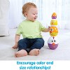 Kidoozie Chicken n' Egg Stackers, 8 Piece Set, Stacks Over 12" Tall, Playful and Colorful for Children 9-24 months - 4 of 4