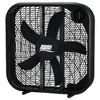 Seasons Comfort FBX20 Premium 20-In. 3-Speed Box Fan, FBX20, Black - 2 of 4
