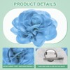 Unique Bargains Alloy Satin Fabric Big Rose Flower Dainty Brooches Pins 1 Pc - 2 of 4