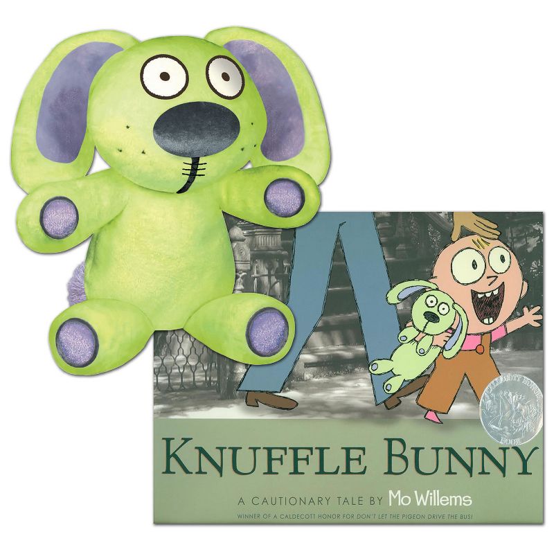 YOTTOY Knuffle Bunny Soft Plush Toy with Hardcover Book, 1 of 4