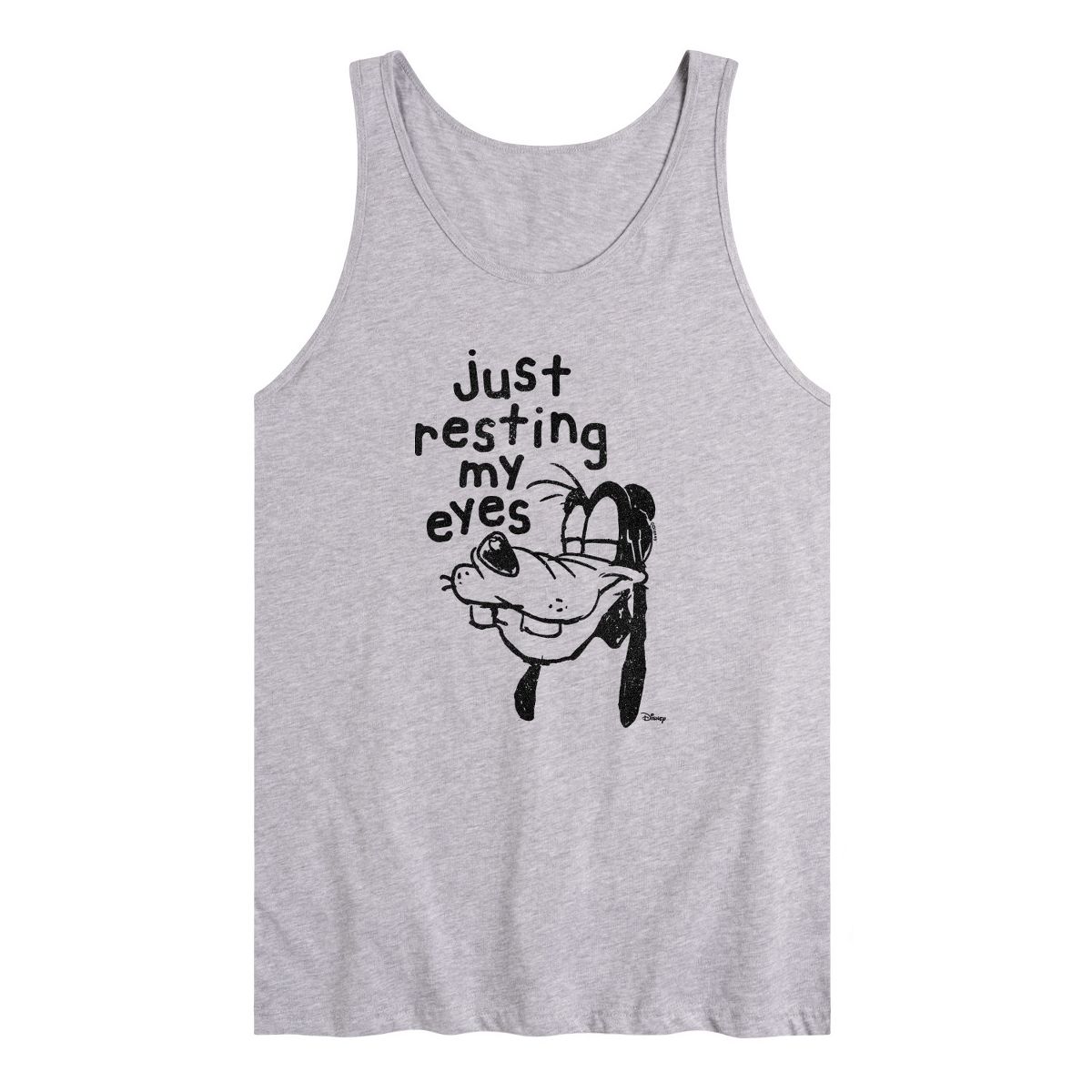 Men's - Disney - Goofy Resting My Eyes Graphic Tank Top