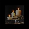 Northlight 12" LED Lighted Candles with Ribbon on a Platter Canvas Wall Art - 2 of 2