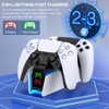 Beboncool PS5 Controller Charger Station for PlayStation 5 with AC Adapted White - 2 of 4