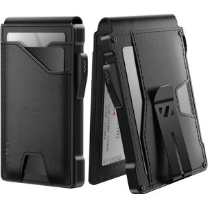 Paaaawaters typecase Tactical Wallet for Men Card Holder: Pop Up Card Case, Genuine Leather, Smart, RFID Blocking - 1 of 4