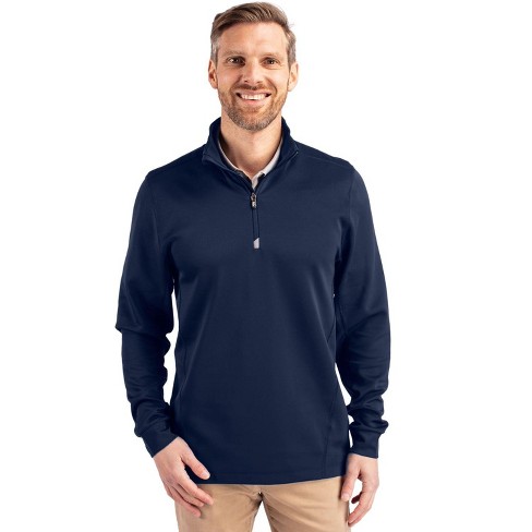 Cutter Buck Traverse Stretch Quarter Zip Mens Big And Tall Pullover Liberty Navy 3xb Target