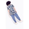Avenue Women's Plus Size Mae Ruffle Print Top - 4 of 4