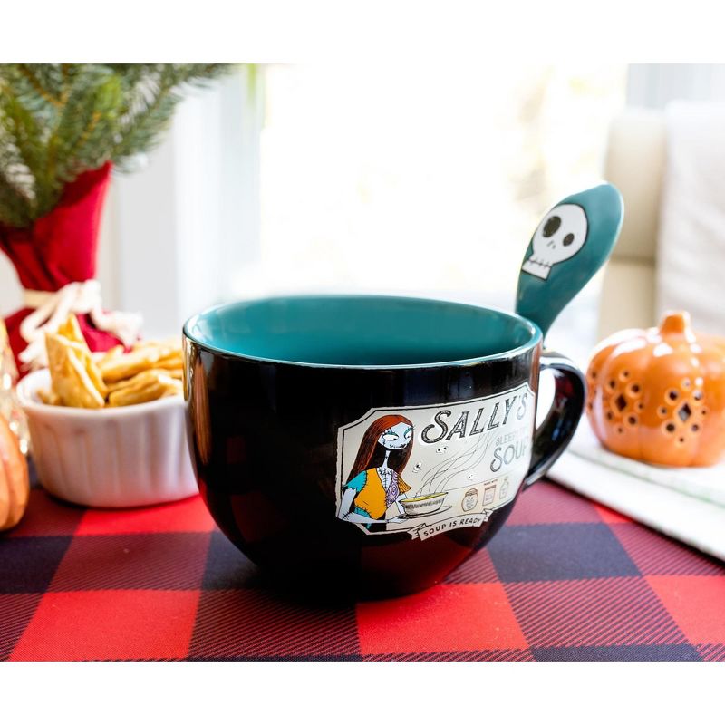 Silver Buffalo Disney The Nightmare Before Christmas "Sally's Sleepy Time" Ceramic Soup Mug, 5 of 7