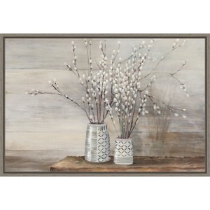 Amanti Art Willow Still Life with Designs by Julia Purinton Framed Canvas Wall Art - 1 of 4