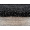 4pc Serendipity Shaggy Nylon Washable Bathroom Rug Set Black - Garland Rug: Includes Lid & Contour Cover, Non-Slip, Tufted - image 3 of 4