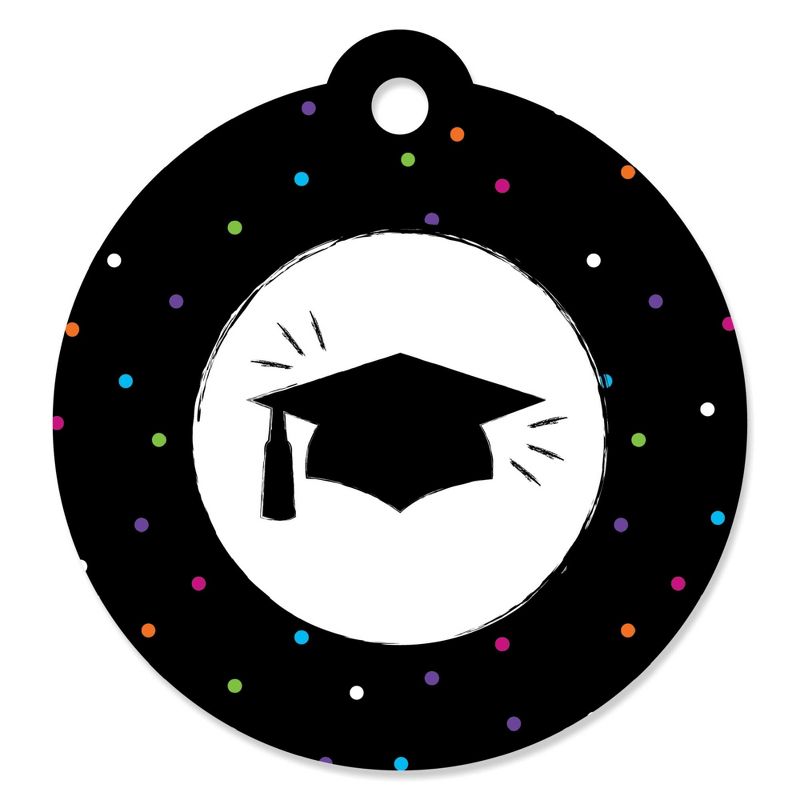 Big Dot of Happiness Hats Off Grad - Graduation Party Favor Gift Tags (Set of 20), 1 of 5