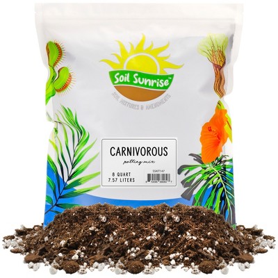 Soil Sunrise Carnivorous Plant Potting Soil Mix for Venus Fly Trap, Pitcher Plants