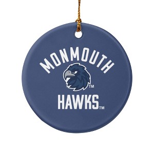 Monmouth University Official Hawks Porcelain Holiday Christmas Tree Ornament - 1 of 4