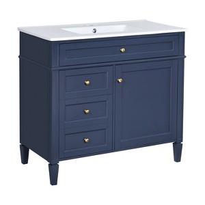 Dexmalle Elegant Modern Bathroom Storage Cabinet with Top Sink - 1 of 4