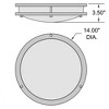 Access Lighting Solero Iii 1 - Light Flush Mount in  Matte Black - 2 of 3