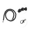 Unique Bargains Faux Pearl Handbag Strap Black 1 Pc - 3 of 4