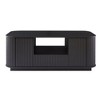 ACEPANO 46.5 in. W Modern Oval coffee Table with Drawers and Storage Compartments For Living Rooms and Offices-Black - 4 of 4