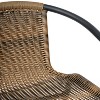 Emma and Oliver Set of Four Indoor/Outdoor Restaurant Style Rattan Barstools - 4 of 4