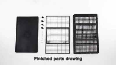 Large 48 Inch Black Rolling Steel Dog Crate