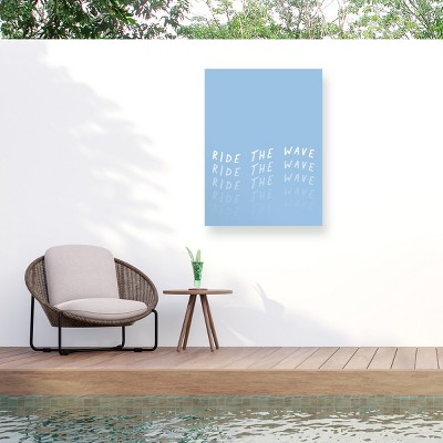 Trademark Fine Art - Beth Cai  Ride the Wave Matted Framed Art
