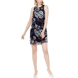 maison Jules Womens Layered Floral A-line Dress - 1 of 1