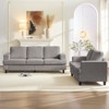 Mjkone 82" Width 3-Seat Sofa&Loveseat,Modular Sectional Couch Furniture Sets - 3 of 4