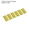 Unique Bargains Industrial Work Inspection Indicator Long Arrow Self-Adhesive Labels 1.4" x 0.4" Black Yellow - 3 of 4