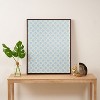 Hello Sayang Snow Flakes Icy Blue Framed Art Canvas - Society6 - 3 of 4