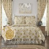 Dorset Gold Floral Queen Quilt 90Wx90L - 2 of 4