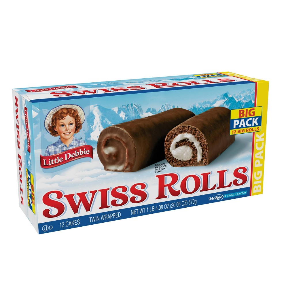UPC 024300043307 product image for Little Debbie Swiss Rolls - 20.08oz/12pk | upcitemdb.com