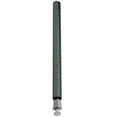 Quantum Storage Systems Post With Leveling Legs, 63"H, Numbered Grooves In 1" Increments