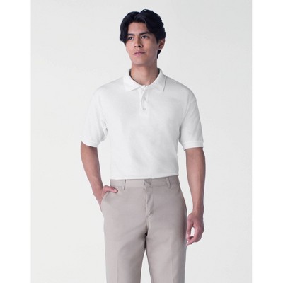 Dickies Men's Pique Uniform Polo Shirt - White Xxxl : Target