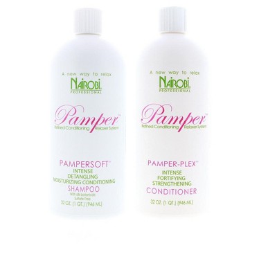 Nairobi Pamper Soft Shampoo, 32 oz & Nairobi Pamper-Plex Conditioner, 32 oz DUO