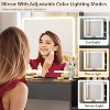 Vanity Desk with Mirror and Lights, Makeup Vanity with Drawer & Storage Shelves, Cabinet, 3 White Lighting Modes Adjustable Brightness, Power Outlet - 3 of 4