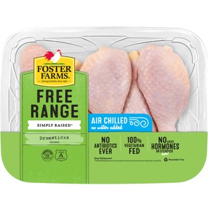 Foster Farms NAE Chicken Drumsticks - 1.25-2.1lbs - price per lb - 1 of 4