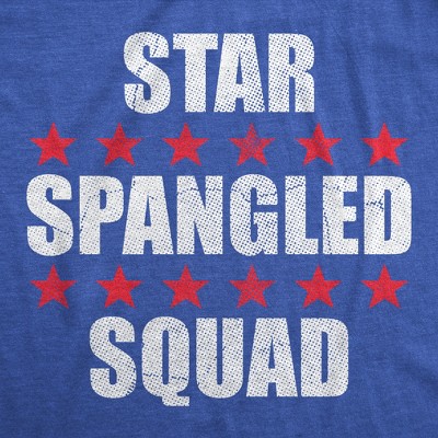 Мужские футболки Crazy Dog T-Shirts, Inc. Mens Funny T Shirts Star Spangled Squad Sarcastic Fourth Of July Graphic Novelty Tee for Men - Crazy Dog Men's T Shirt For Fourth Of July Royal L — фото 2
