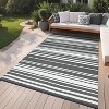 Outdoor Rug Modern Carpet Waterproof Plastic Straw Rug UV-Resistant Reversible Mat for Camping RV Porch Deck Balcony Beach - 2 of 4