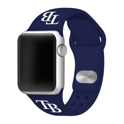 MLB Tampa Bay Rays Apple Watch Compatible Silicone Band 38mm - Blue