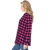 Woman Within Plus Size Classic Flannel Shirt - 4 of 4