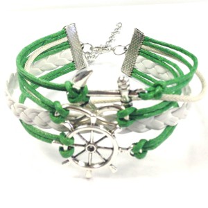 Wrapables Vintage Leather and Rope Infinity Bracelet - 1 of 4