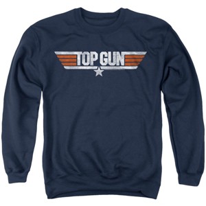 Men's Top Gun Distressed Logo Crewneck Sweatshirt - 1 of 4