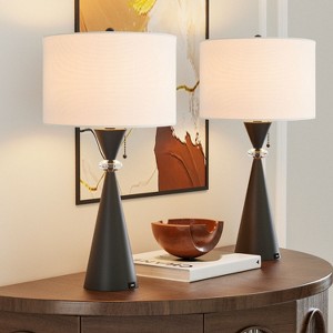 Maxax  Iron Table Lamps Set of 2 Black - 1 of 4