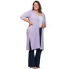 Plus Open Front Knee Length Duster Cardigan - 24seven Comfort Apparel™ - 2 of 3